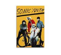 YWRRWQBER Sonic Youth Posters Aesthetic Wall Art Canvas Decor Vintage Poster Decorative Painting for Living Room Bed Room 24x36inch(60x90cm) Unframe-style