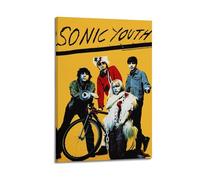 YWRRWQBER Sonic Youth Posters Aesthetic Wall Art Canvas Decor Vintage Poster Decorative Painting for Living Room Bed Room 20x30inch(50x75cm) Frame-style