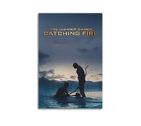 YWRRWQBER The Hunger Games Catching Fire Posters Aesthetic Wall Art Canvas Decor Vintage Poster Decorative Painting for Living Room Bed Room 16x24inch(40x60cm) Unframe-style