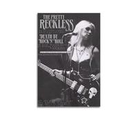YWRRWQBER The Pretty Reckless Death by Rock And Roll Album Posters Aesthetic Wall Art Canvas Decor Vintage Poster Decorative Painting for Living Room Bed Room 20x30inch(50x75cm) Unframe-style