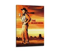 YWRRWQBER The Searchers Posters Aesthetic Wall Art Canvas Decor Vintage Poster Decorative Painting for Living Room Bed Room 12x18inch(30x45cm) Frame-style