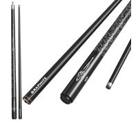 YWRU Carbon Fiber Pool Cue Stick 58 Inch 10mm/11.5mm/13mm Tip Professional Snooker Cue 1/2 Jointed Maple Wood Handmade Billiard Low Deflection Pool Stick 19-20oz(Size:11.5mm,Color:#1)