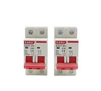 YWRWUPMGK C45N 2 Pole 3A/6A/10A/16A/20A/32A/40A/50A/63A 400V~ C Type Mini Circuit Breaker Mcb Mounting 35mm Din Rail Breaking Capacity 6KA(16a)