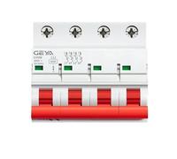 YWRWUPMGK GYM8 4Pole Din Rail Switch Minature Circuit Breaker 6A-63A Din Rail MCB 400V with ON Off Indiactor(50A)