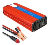 YWRWUPMGK Invertor 3000W 12V/24V to 110V/230 Converter Solar Safety AC Socket 2 USB Charging Ports with Cigarette Lighter Plug Cord and Battery Clamps 12Vto110V(12Vto230V)