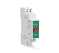 YWRWUPMGK Single/Dual/Triple Ways Din Rail Mount Voltage Meter 11V-310V DC Mini Modular Voltmeter LED Digital Display Detector(Three-phase)