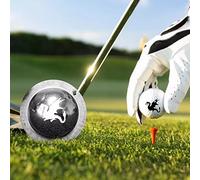 YWSM 2022 New Personalized Golf Ball Marker,Stainless Steel Golf Ball Markers Painting Mould,Personalize Ball Marker Stencil,Creative Funny Golf Ball Stencil Tool for Men Women (Flame Dragon)