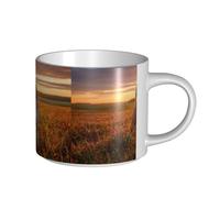 YWSOTRE Beagle Lawn Dogs On A Walk Pets Dogs Sunset, Large-Capacity Ceramics Mug Tea Cup Coffee Mugs Ceramic Cup 450 ml