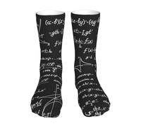 YWSOTRE Mathematical Patterns And Calculations, Adult Crew Socks Sports Compression Socks 40cm