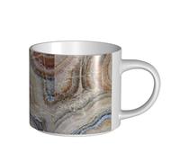 YWSOTRE Onyx Stone Pale Blue Print, Large-Capacity Ceramics Mug Tea Cup Coffee Mugs Ceramic Cup 450 ml