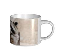 YWSOTRE Smart Animals Racoon Nature, Large-Capacity Ceramics Mug Tea Cup Coffee Mugs Ceramic Cup 450 ml