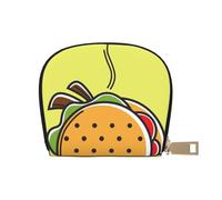 YWSOTRE Taco Mexican Food, Pu Leather Shell Card Bag Stylish Credit Card Holder Wallet Card Case