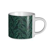 YWSOTRE Watercolor Tropical Jungle, Large-Capacity Ceramics Mug Tea Cup Coffee Mugs Ceramic Cup 450 ml
