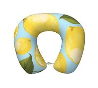 YWSOTRE Yellow Lemon The Arts,Memory Foam Travel Pillow Airplane Neck Pillow Car Home Office Camping