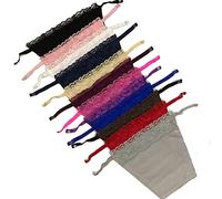 YWTAENOH 12Pcs Women Lace Clip-on Mock Camisole Bra Insert Overlay Modesty Panel Vest Tanks