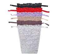 YWTAENOH 6pcs Lady Lace Clip-on Mock Camisole Bra Insert Overlay Modesty Panel Vest Tanks Camis
