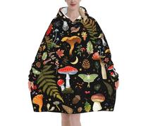Ywtgeyey Mushroom Wearable Blanket Oversized Blanket Cozy Hoodie For Adults Sweatshirt Sweater Blanket Hoodie With Pocket, Mushroom4, Normal