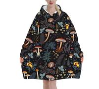 Ywtgeyey Mushroom Wearable Blanket Oversized Blanket Cozy Hoodie For Adults Sweatshirt Sweater Blanket Hoodie With Pocket, Mushroom2, Normal