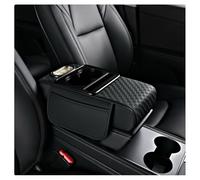 YWUANNMGAZ Car Arm Rest Cushion For Nissan Qashqai J12 2021-2025, Center Console Armrest Pillow Car Armrest Pad Trucks With Cup Holder, Armrest Pad Storage Bag(Black)