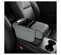 YWUANNMGAZ Car Arm Rest Cushion For VW Caddy 2020-2024 2025, Center Console Armrest Pillow Car Armrest Pad Trucks With Cup Holder, Armrest Pad Storage Bag(Gray)