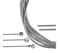 YWUIPGS 1/5Pcs Derailleur & Brake Cable Kit - Stainless Steel Inner Wire 2100mm/1700mm/1550mm/1100mm for MTB Mountain Road Bike Shift/Brake Line Replacement(Road Line 5pcs)