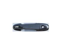 YWUIPGS Carbon Fiber Door Handle Cover Trims for Forester Crosstrek XV Impreza with Keyless Entry | 4PC Set Glossy Exterior Styling | Adhesive Installation