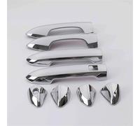 YWUIPGS for Geely Coolray 2018-2022 Chrome, Carbon Fiber & Gloss Black Door Handle Covers, ABS Plastic Exterior Handle Protector Guard Trim, 4PCS Set (SUV Models)(Silver)
