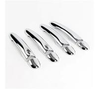 YWUIPGS for Megane 3 MK3 III 2008-2015 Chrome Door Handle Covers, ABS Plastic Exterior Handle Protector Guard Trim, 4PCS Set (Hatchback & Coupe Models)(4Dr no Key 2 Buttons)