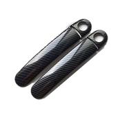 YWUIPGS for VW Golf 5 MK5 Golf V Rabbit 1K 2004-2009 Carbon Fiber & Chrome Door Handle Covers, ABS Plastic Exterior Handle Protector Guard Trim, 4PCS Set(Model 5)