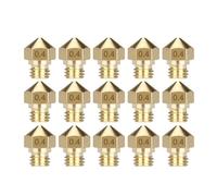 YWXCBNCI 20Pcs MK10 Nozzles 0.2-1.0mm Compatible With 3D Printer M7 Brass Extruder Head Nozzle Compatible With 1.75mm Filament 3d Printer(20pcs 0.4mm Mk10)