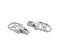 YWXCBNCI Motorcycle Adjustable Front Footrest Rear Footrest Rotatable Foot Rest Footpeg Compatible With Ducati Scrambler 400 800 1100(Silver)