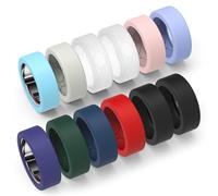 YWXTW [12 Pack Ring Cover for Oura Ring 3/4/Samsung Ring/Ultrahuman Ring, [Upgraded Anti Slip Design] Rhombic Texture Anti-Scratch Silicone Ring Protector, Vitality M-Patent Pending