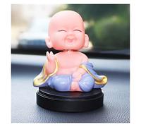 YWXXKL Car Decoration Little Buddha Statue Shake The Head Monks Fragrance Box Handicraft Ornament Automobiles Interior Dashboard Gift