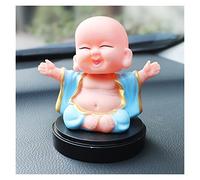 YWXXKL Car Decoration Little Buddha Statue Shake The Head Monks Fragrance Box Handicraft Ornament Automobiles Interior Dashboard Gift