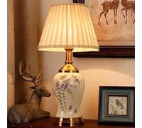 YWXXKL Contemporary Flowers and Birds Ceramics Table Lamp The American Village Living Room Bedroom Study Villa Hotel Bedside Desk Lamp