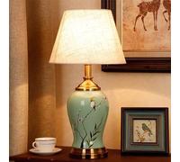 YWXXKL Contemporary Flowers and Birds Ceramics Table Lamp The American Village Living Room Bedroom Study Villa Hotel Bedside Desk Lamp