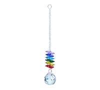 YWXXKL Crystal Crystal Sun light catcher Metal Angel Hanging Prism Ornament Pendant for Home Curtain Garden Car Decor ornament