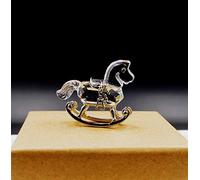 YWXXKL Crystal Metal Crystal Rocking Horse Car Fashion Ornament Car Desk Christmas Decorations Gifts For ornament
