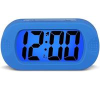 YWYHHM Digital Alarm Clock, Bedside Large LCD Display Clocks With Backlit Snooze Smart Brightness Sensor, Clock , Travel for Bedroom Home Office (Blue), 5.5*2.8*2Inches, (2018DZL0023)