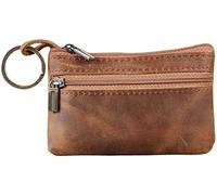 YWYHHM Leather Mens Tray Purse, Coin Holder, Cash Change Wallet, Key Holder, Money Pouch, Gifts for Men Dad Father (Brown-1)