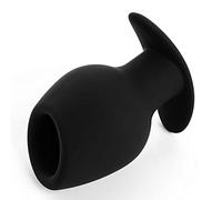YWZAO Anal Plug Hollow Silicone G43 (Black)