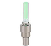 YXADGML Bike Wheel Lights Multi Colour Neon Bike Spoke Light Wheel Tire Nozzle Valve Caps Lamp Cycling Warning Head Rear Light For Bicycle Motorcycles(Green)