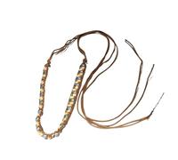 YXADGML Boot Chains 1 PCS Winter Snow Boots Shoes Chain Personalized Bead String Shoe Charms Shoes Decoration Accessorie(Blue white grid)