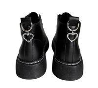 YXADGML Boot Chains 2pcs Cute Woman Boots Chains Charms Shoe Buckles Canvas Board Jewelry Shoes Accessories Shoe Creative Decorations(Color-01)