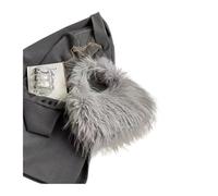YXADGML Fluffy Tote Bag Fuzzy Bag Winter And Fall Versatile Fur Cross Body Shoulder Handbag For Women Hit Product(Grey)