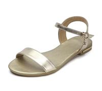 YXADGML Low Heel Sandals For Women Plus Size 34-46 Genuine Leather Sandals Women Shoes Flat Sandals Leather Summer Ladies Shoes(Color2,11)