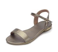 YXADGML Low Heel Sandals For Women Plus Size 34-46 Genuine Leather Sandals Women Shoes Flat Sandals Leather Summer Ladies Shoes(Color3,7)