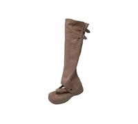 YXADGML Thong Boots Women's Two-Way Wear Sandals | Long Boots Flip Flops Summer New Thin Thick Bottom Heightening People's Drag Pants Boot