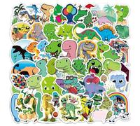 YXBWM 50Pcs Dinosaur Stickers - Vinyl Waterproof Kids Decals for Water Bottles, Laptops, Scrapbooking, Party Favors (Dinosaur)