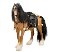 YXCQHZM 1/6 Scale Horse Action Figures Model with Tack Action Statue Horse Figure Collection Animal Figurine Desktop Decoration (yellow)